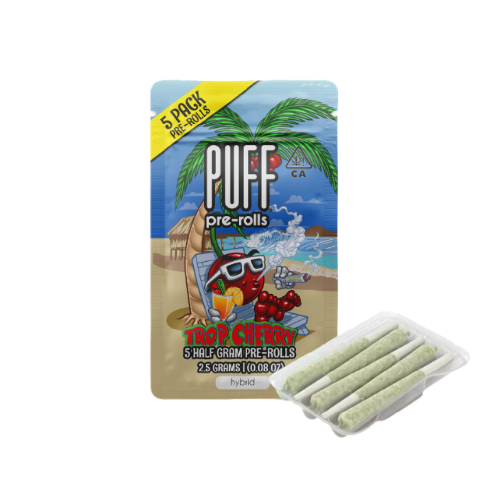 2.5g Trop Cherry Pre-Roll Pack (.5g - 5 Pack) - Puff picture