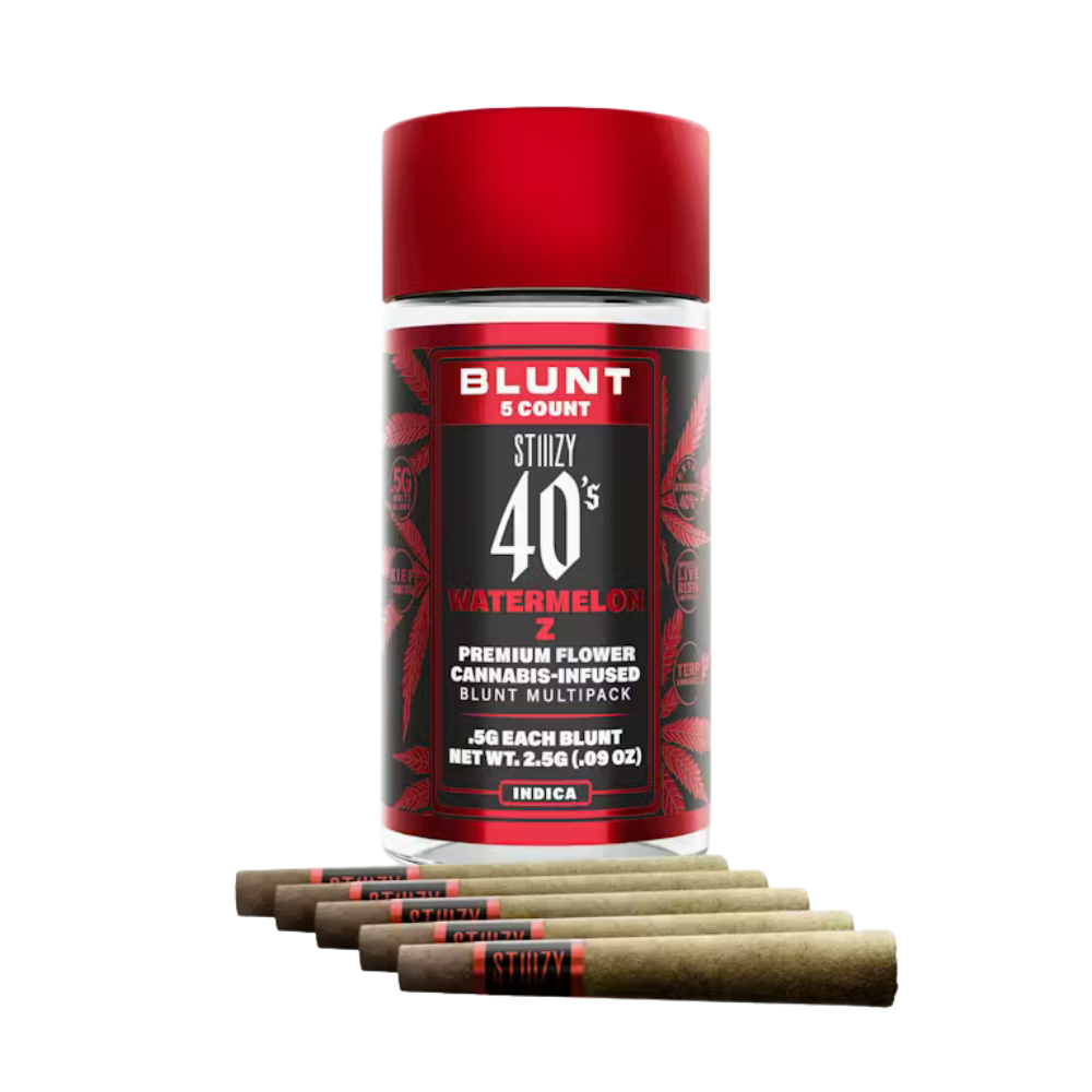 2.5g Watermelon Z Infused 40's Mini Blunts (.5g - 5 pack) - STIIIZY picture