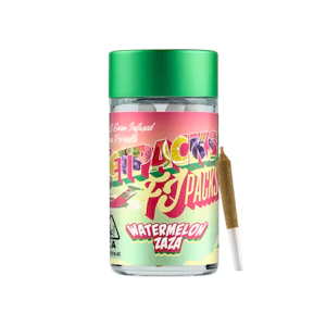 JetPacks Pre-Rolls - 2.5g Watermelon Zaza Infused Pre-Roll Pack (.5g - 5 pack) - JetPacks