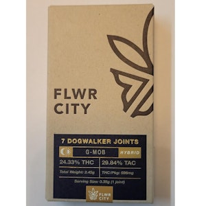 FLOWER CITY - Flwr City - G- MOB - 24.33% THC - 7 pk Dog Walker .35g - Pre-Roll