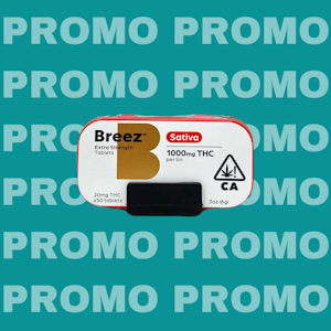 BREEZ - BREEZ PROMO: EXTRA-STRENGTH TABLET TINS (SATIVA 1000mg THC)