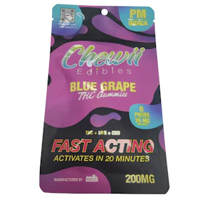 Chewii | Blue Grape | 200mg Gummies