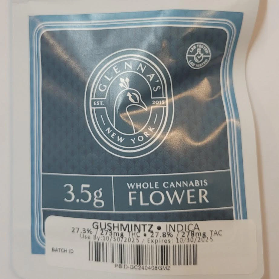 Glenna's - Glenna's - Gushmintz - 27.8% THC - 3.5g - Dry Flower Main Image
