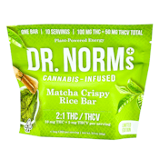 Dr Norms - Matcha Crispy Rice Bar 2:1 THC/THCV - Edible - 100mg
