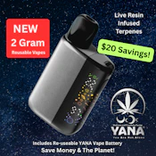 Pen 2g - Live Resin - Dark Matter - Indica Dom Hybrid - Reusable Vape