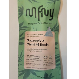 MFNY - MFNY - Gazzurple x Oishii #6 Resin - Infused - 1g - 31.03% THC - Pre-Roll