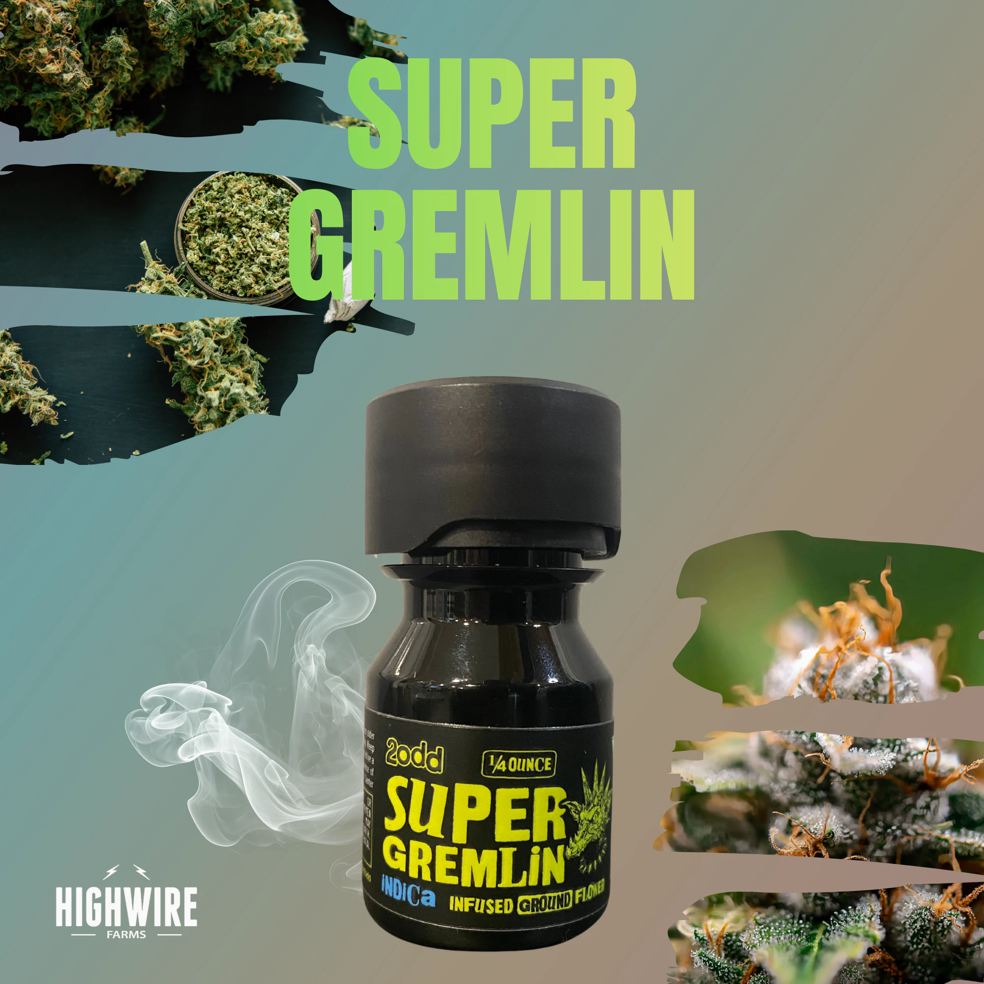 2 ODD - 2 ODD Super Gremlin Infused Ground Flower 7g Main Image