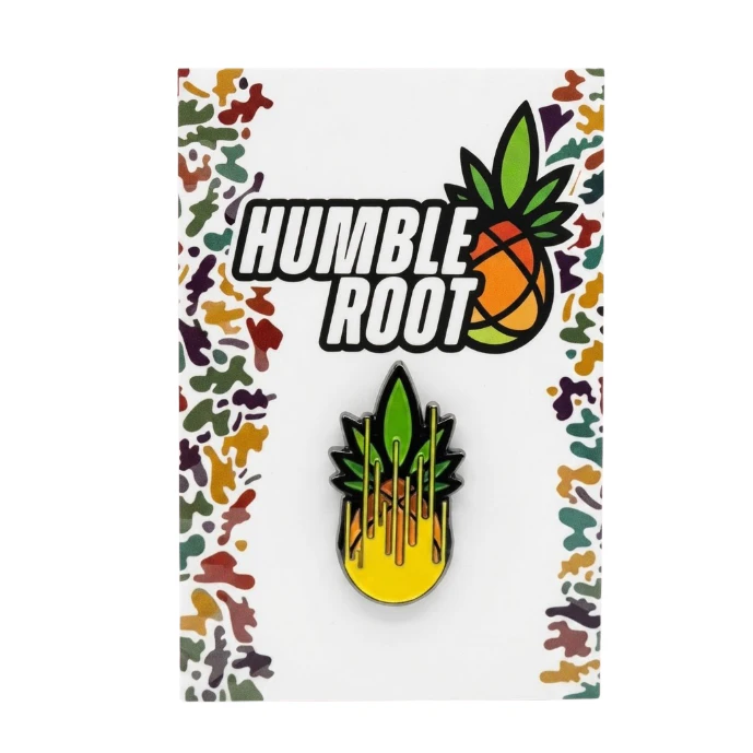 Humble Root - Drippy Pineapple Enamel Pin - Humble Root Main Image