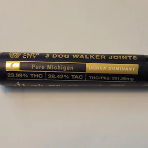FLOWER CITY - Flwr City - Pure Michigan - 23.99% THC - 3pk Dog Walkers Joints (.35g) -Pre-roll