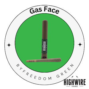Freedom Green Farms - Gas Face Preroll 1g