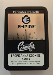 EMPIRE CANNABIS CO. - Empire - Tropicana Cookies - .75g pr - 5pk - 29% THC - Pre-roll