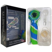 2 in 1 Diamond Pipe & Nectar Collector Kit