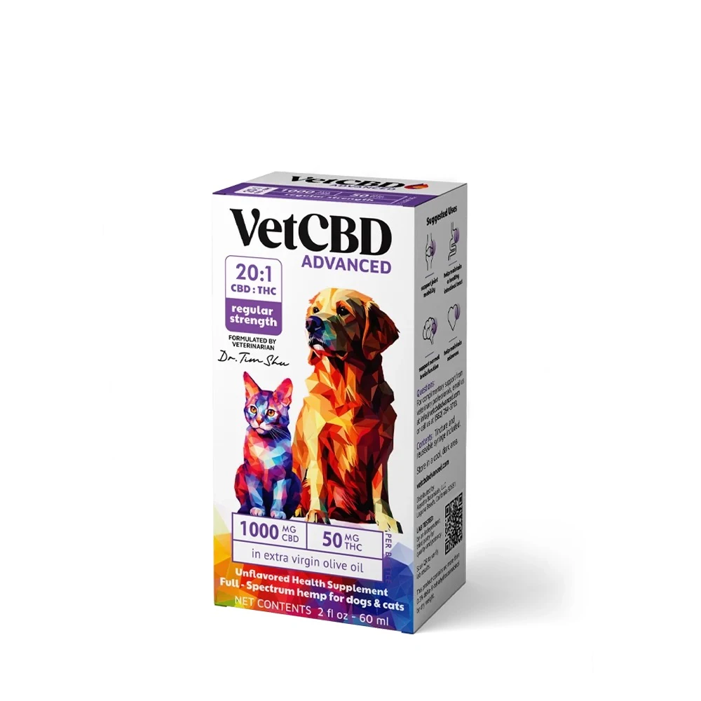 VETCBD - Vet CBD Advanced 1000mgCBD / 50mgTHC - Reg 20:1 Main Image