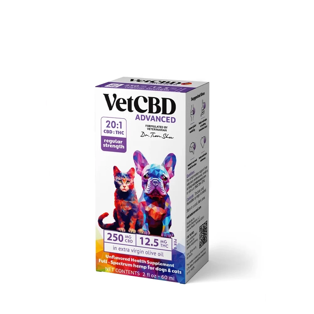 VETCBD - Vet CBD Advanced 250mgCBD / 12.5THC - Reg 20:1 Main Image