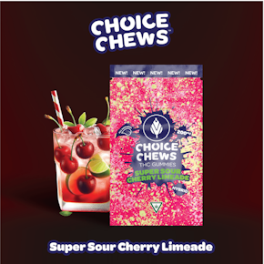 Choice Chews - 200mg - Super Sour Cherry Limeade