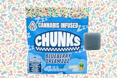 200mg 1:1 THC:CBN Blueberry Dreamzzz Gummies (10mg THc, 10mg CBN - 10 pack) - Humble Root "CHUNKS"