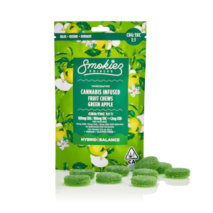 Smokiez Edibles - 200mg 1:1 CBG Green Apple Fruit Chews (10mg - 10 pack) - Smokiez