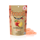 200mg 1:1 CBD:THC Peach Gummies (10mg THC, 10mg CBD - 10 pack) - Froot