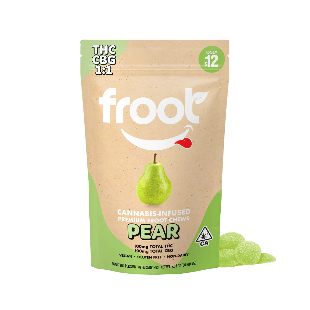 Froot - Froot - Edible - Gummies - Pear CBG 1:1 100mg Main Image