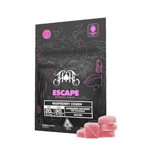 Heavy Hitters - 200mg 1:1 THC:CBC Escape Bliss Raspberry Cough Gummies (10mg THC, 10mg CBC - 10 pack) - Heavy Hitters