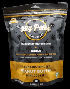 BIG PETE'S TREATS - Peanut Butter Cookies Indica 200mg (10pk)