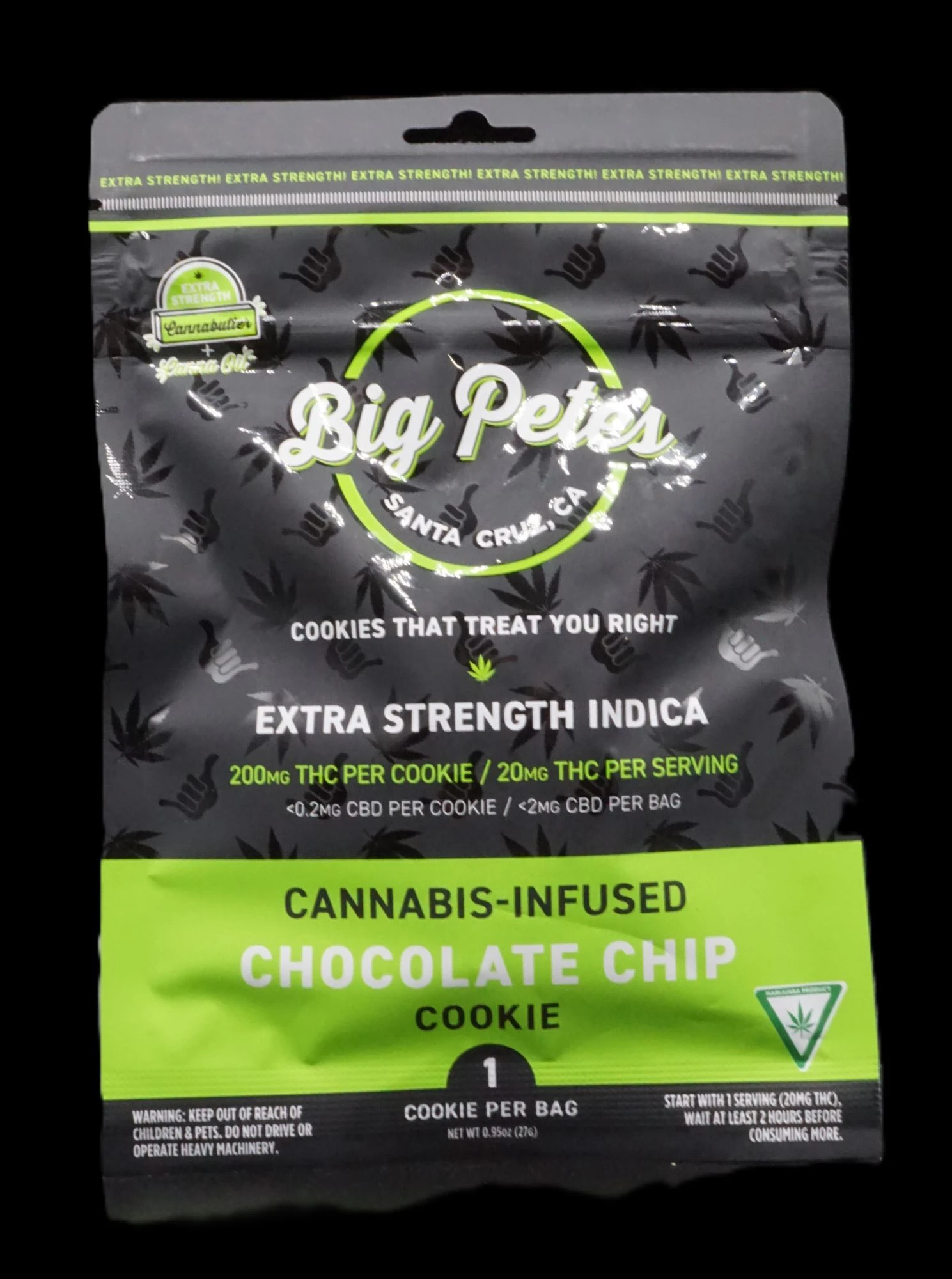 Big Pete's Treats - Extra Strength 200MG Chocolate Chip Cookie Main Image