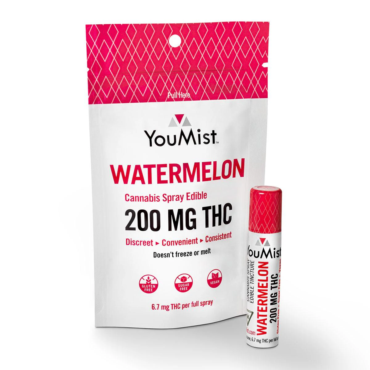 YouMist - WATERMELON MIST EDIBLE SPRAY - 200mg THC - YOUMIST Main Image