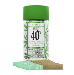STIIIZY - Stiiizy - Pineapple Express - 40's multi pack 5 Infused PreRolls