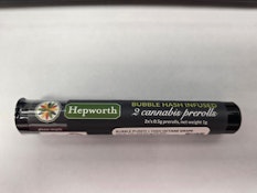 Hepworth- Bubble Punch x High Octane Grape- Bubble Hash Infused- 2x 0.5g- Prerolls