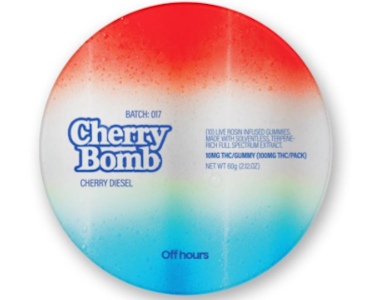 OFF HOURS - Live Rosin Bomb Pop Cherry Diesel 10 Pack - 100MG