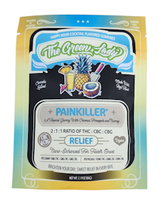 THE GREEN LADY - The Green Lady - Painkiller Gummies - 2:1:1 THC/CBC/CBG 100mg