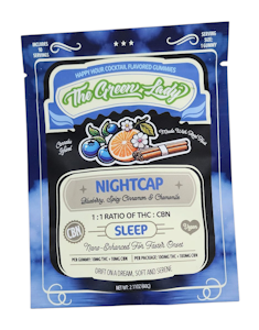 THE GREEN LADY - The Green Lady - Nightcap Gummies - 1:1 THC/CBN 100mg
