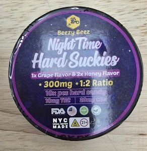 Beezy Beez Honey Inc - Beezy Beez Honey- Nighttime Hard Suckies- 10mg/100mg