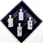 Glass | 5" Water Pipe | Frosted Assorted Designs