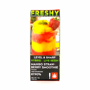 FRESHY - Freshy Live Resin Cartridge 1g Mango Strawberry Smoothie, H - 10