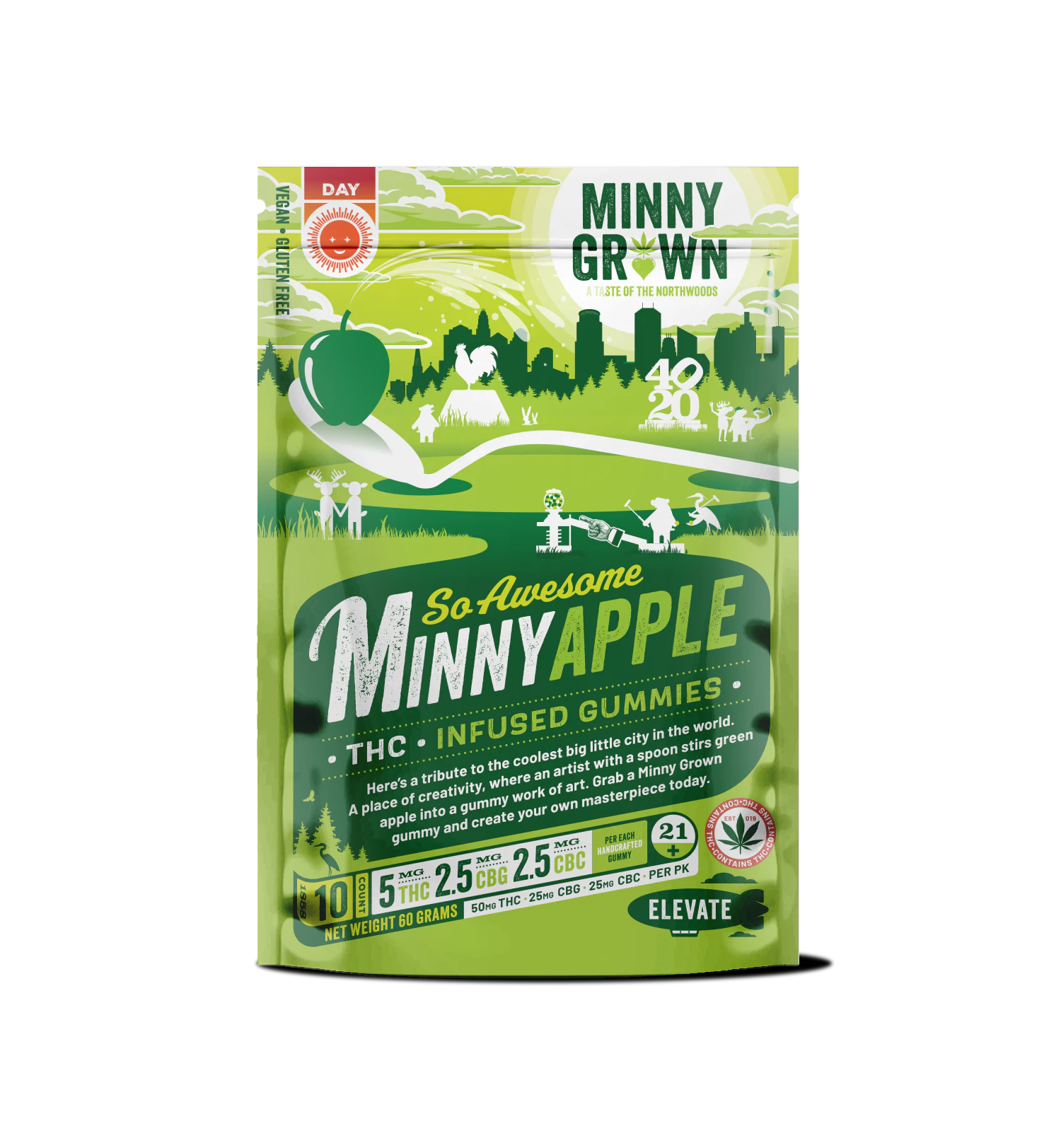 Minny Grown - Minny Grown | Daytime Gummies - Minny Apple | 10ct Main Image