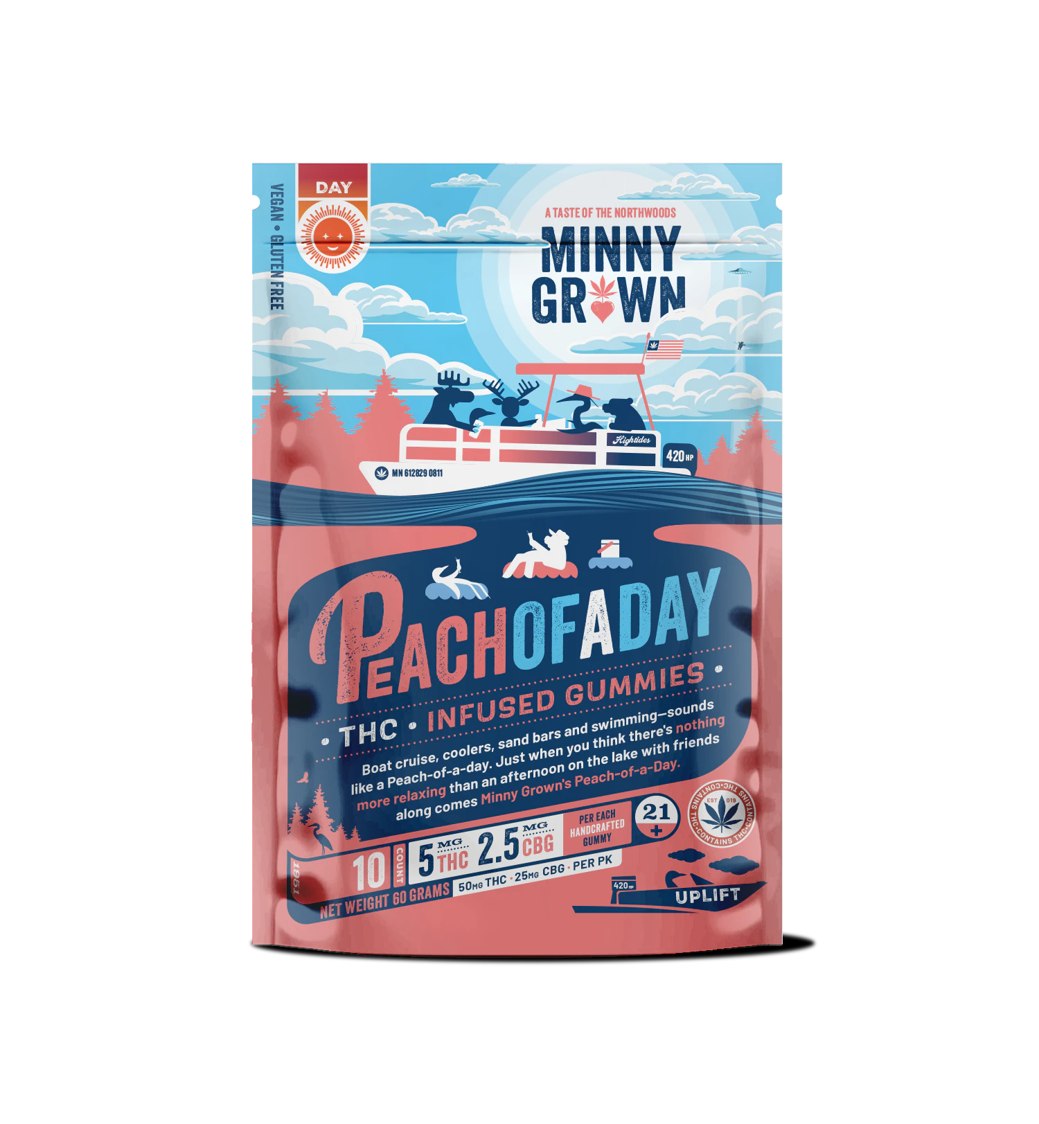 Minny Grown - Minny Grown | Daytime Gummies - Peach of a Day | 10ct Main Image