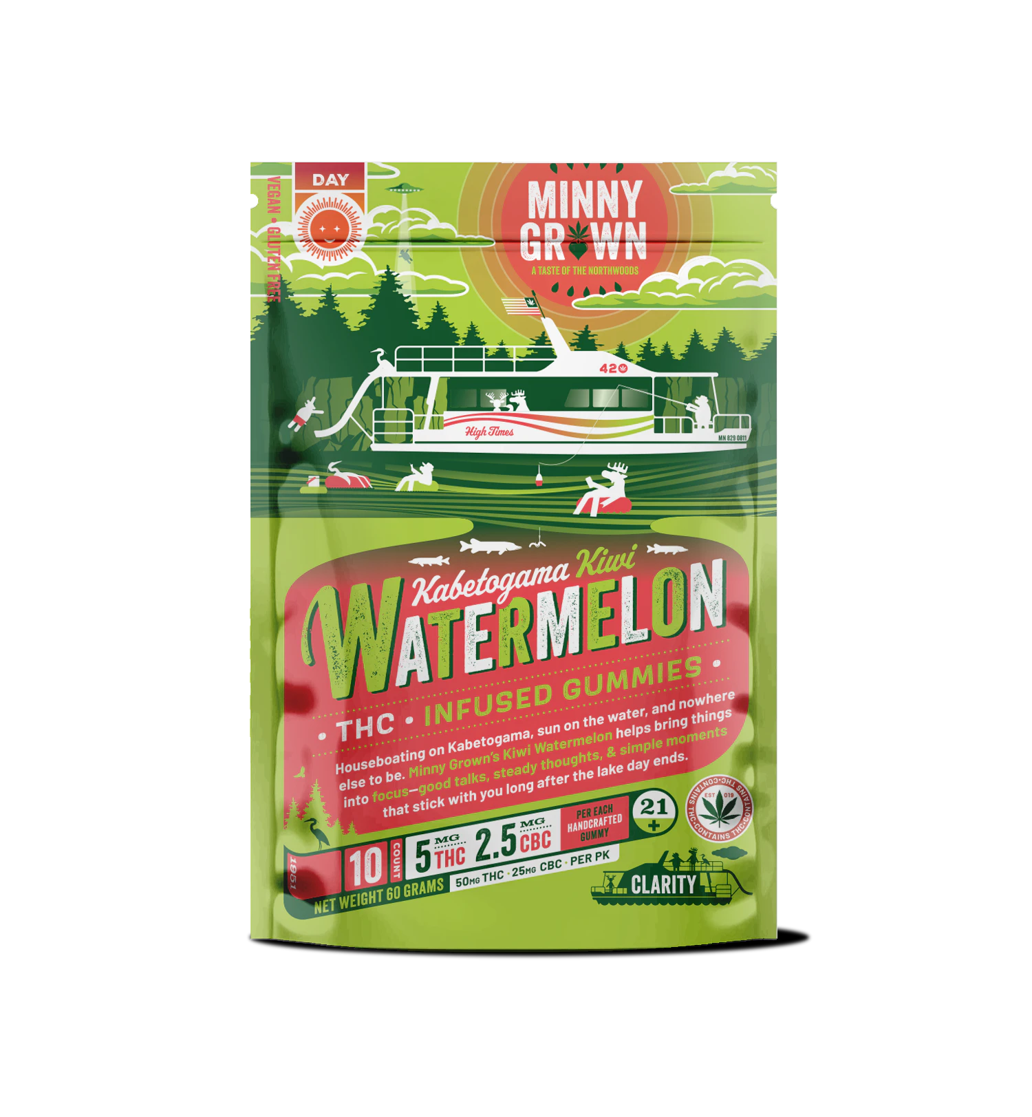 Minny Grown - Minny Grown | Daytime Gummies - Watermelon Kiwi | 10ct Main Image