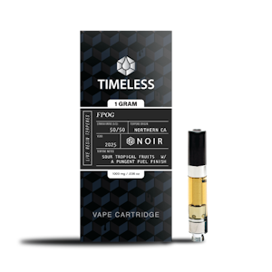 TIMELESS VAPES - NOIR - FPOG 1 GRAM VAPE CART