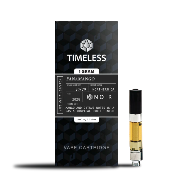 Timeless Vapes - NOIR - PANAMANGO 1 GRAM VAPE CART Main Image