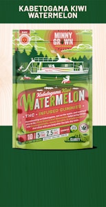 Minny Grown - Kabetogama Kiwi Watermelon Gummies 5mg THC 2.5mg CBC - 10 count