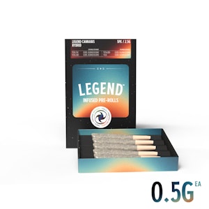LEGEND - Pre-Rolls | THCa and Terpene Infused | Legend | Tangy Lemon Kush | 5pk/2.5g