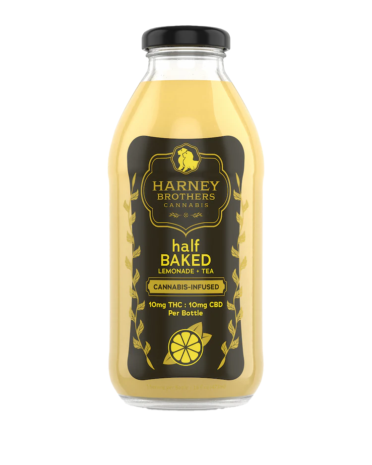 Harney Brothers Cannabis - Harney Brothers | Half BAKED Lemonade + Tea | Bottle | 10mg | 16oz Main Image