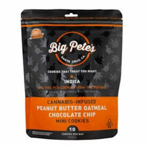 Big Pete's - Peanut Butter Oatmeal Choc. Chip Cookies Indica 10pk - 100mg