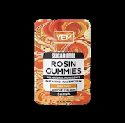 YEM - Sugar Free White Peach Sundae Stallion - Rosin Gummies - .1g - 10pk