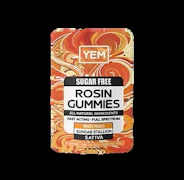 YEM - Sugar Free White Peach Sundae Stallion - Rosin Gummies - 10 x 10mg THC