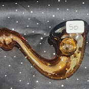 Outside Frit Sherlock Pipe - Amber