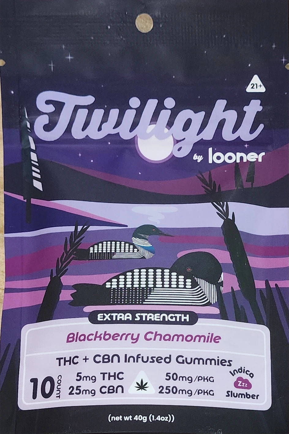 LOONER - Looner Twilight Blackberry Chamomile 10 pack - Night Main Image