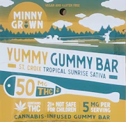 Minny Grown Yummy Gummy Bar Tropical Sunrise 1 pack
