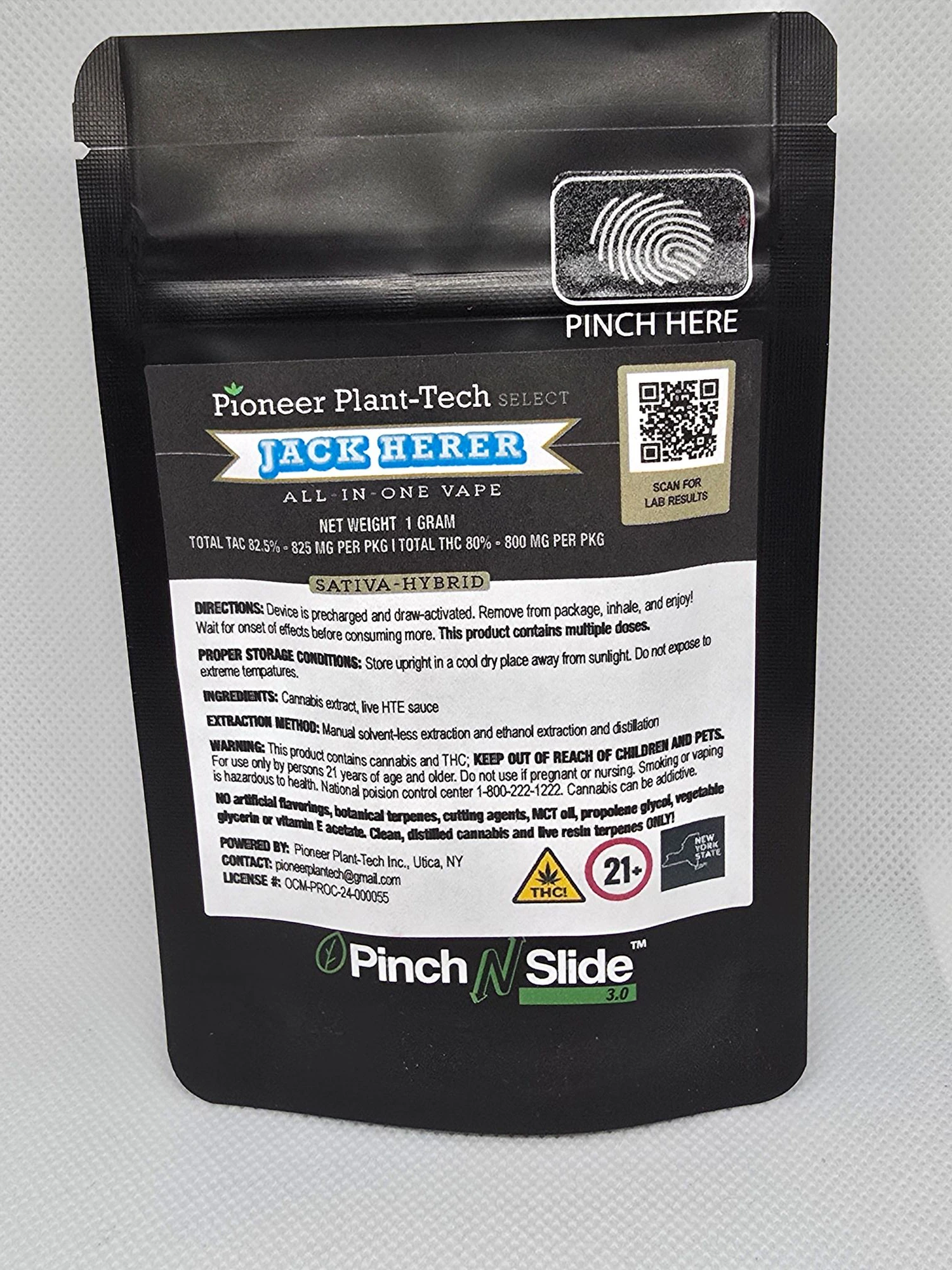 Pioneer Plant-Tech - Pioneer Plant Tech - Jack Herer - AIO Resin Vape - 1g Main Image